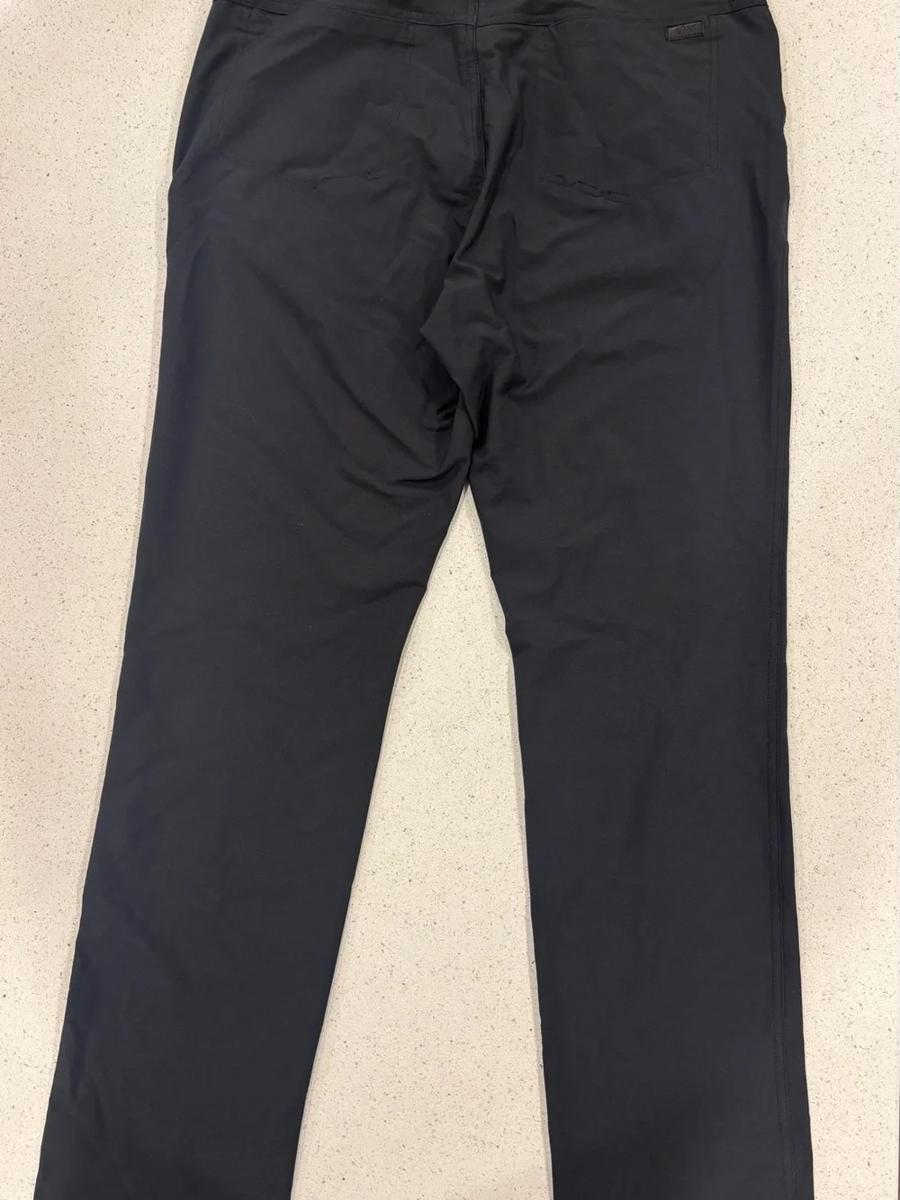 Greg Norman Men's Black Stretch 5-Pocket Straight-Leg Tech Pants 34X34